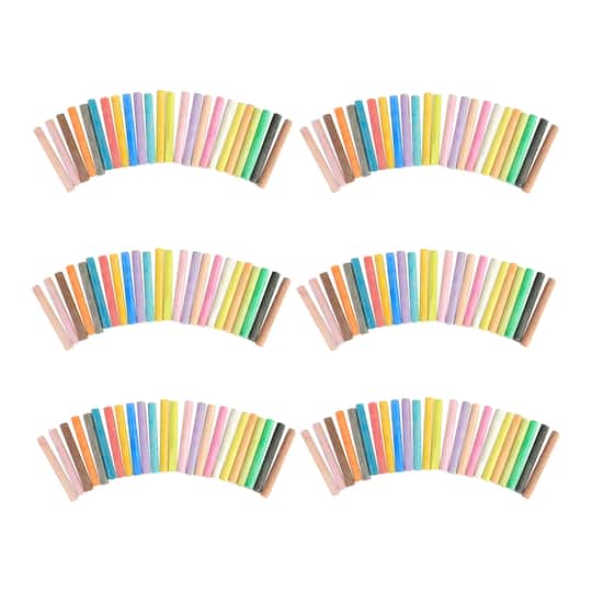 6 Packs: 144 ct. (864 total) Multicolor Skinny Chalk by Creatology&#x2122;